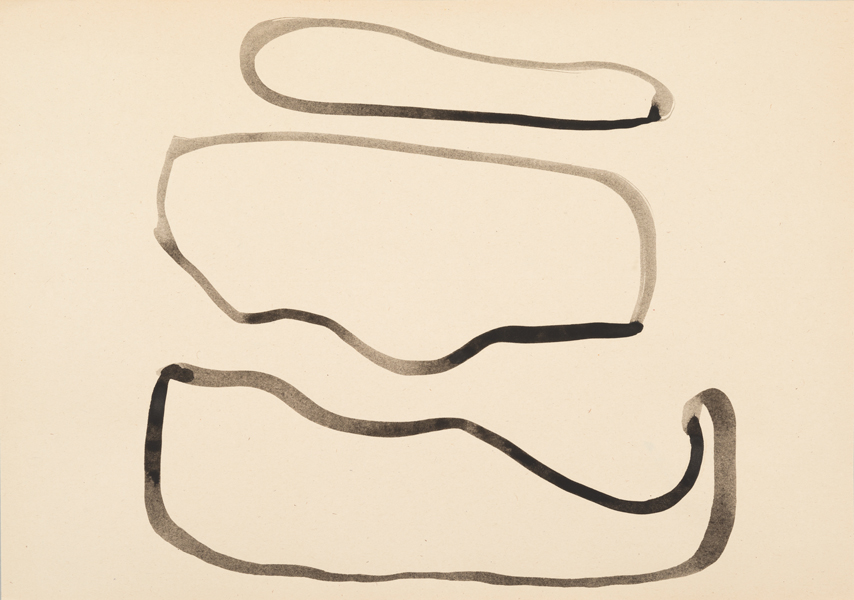 Jakob Flohe: Wolken, 2016, Tusche auf Papier, 29,7 x 42 cm