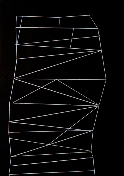 Jakob Flohe: <b>Turm</b> 2018<br>Farbstift auf Karton<br>59,5 x 42 cm
