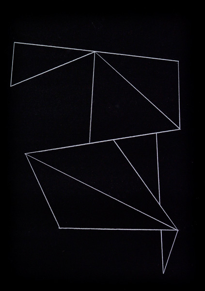 Jakob Flohe: <b>Resonanz I</b> 2021<br>Kreidestift auf Papier<br>59,4 x 42 cm