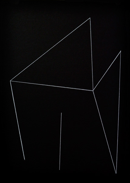 Jakob Flohe: <b>Resonanz III</b> 2021<br>Kreidestift auf Papier<br>59,4 x 42 cm
